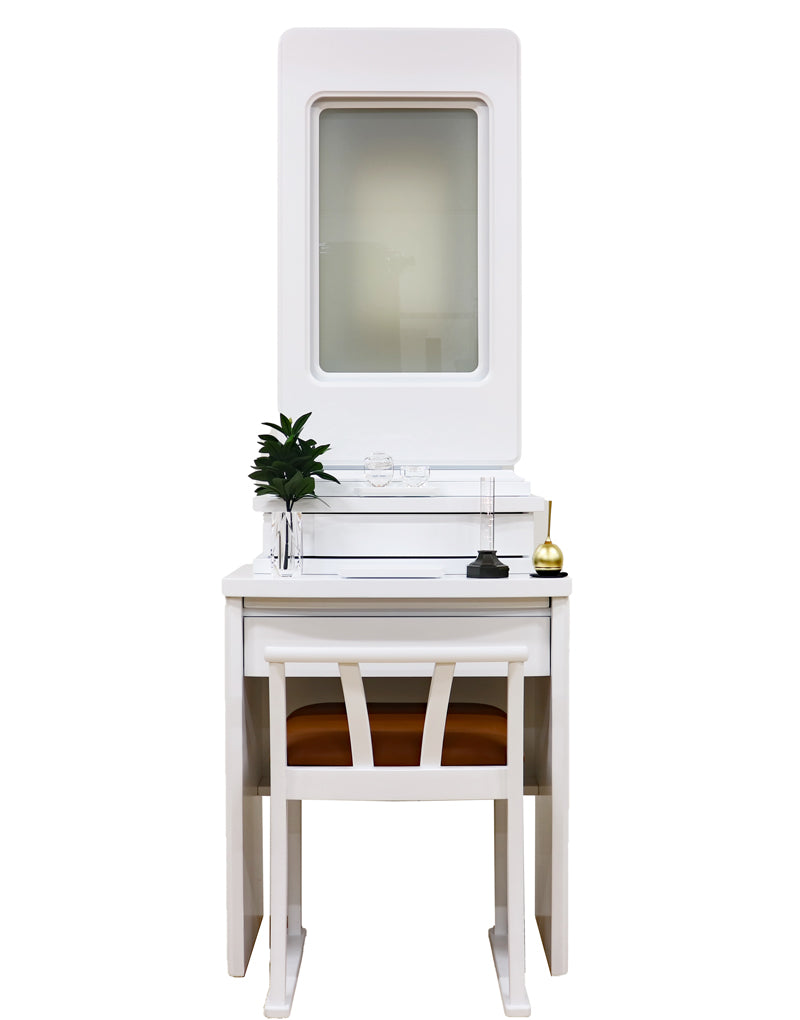 創価学会 新開発調光イス付き仏壇 「クリア」 ホワイト:本日出荷します