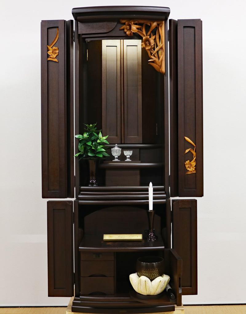 創価仏壇購入者にアンケートのお答えいただきました:中古仏壇 1236 521 ニヤトー白ゆり:桜梅桃李.com