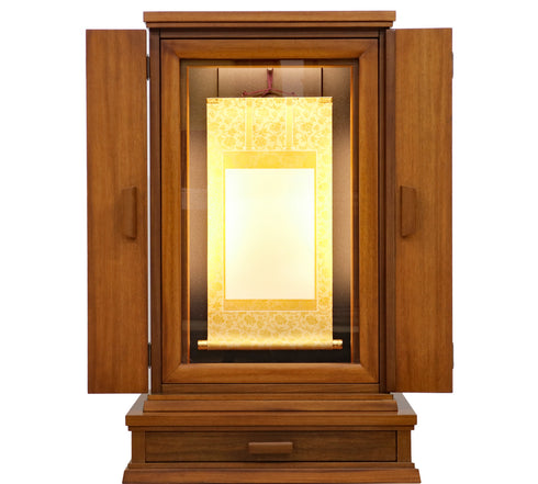 Buddhist Altar Revolution Kokuu Zushi 011 Teak with special drawer