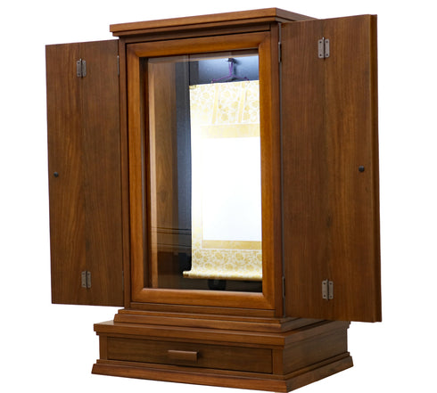 Buddhist Altar Revolution Kokuu Zushi 011 Teak with special drawer