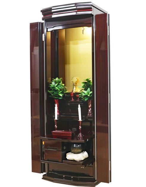 創価学会 家具調仏壇 「輝」 選べる3色 国産 特装・常住御本尊様対応