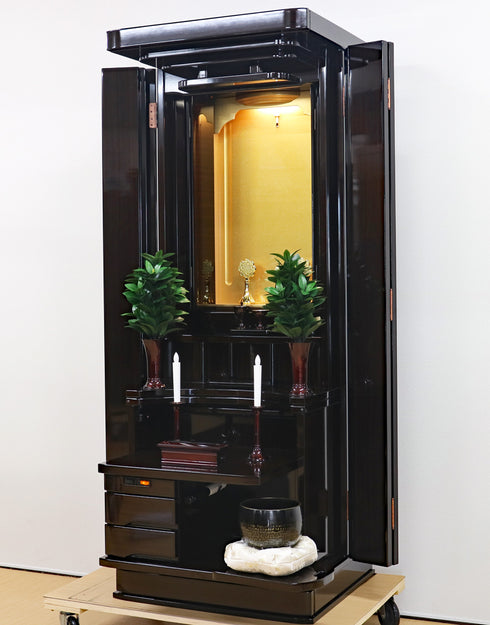 創価学会 家具調仏壇 「茜」 選べる4色 国産 レインボーゴールド厨子 常住御本尊様対応