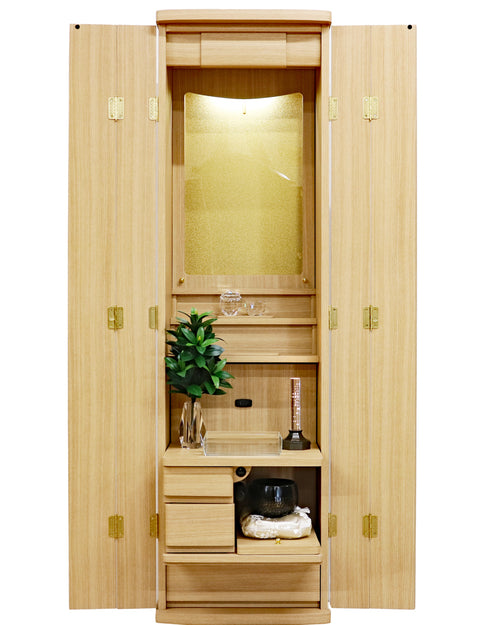 創価学会 家具調仏壇 「ランセル」 アクリル厨子 選べる2色