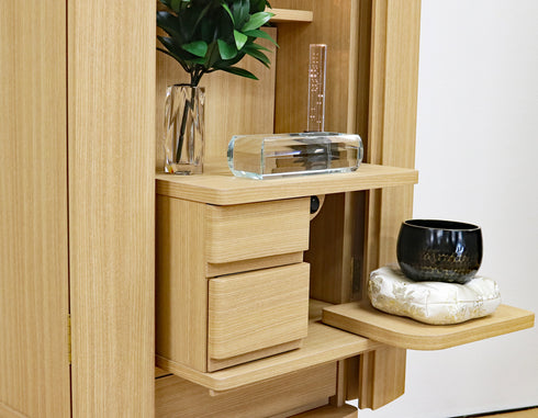 創価学会 家具調仏壇 「ランセル」 アクリル厨子 選べる2色