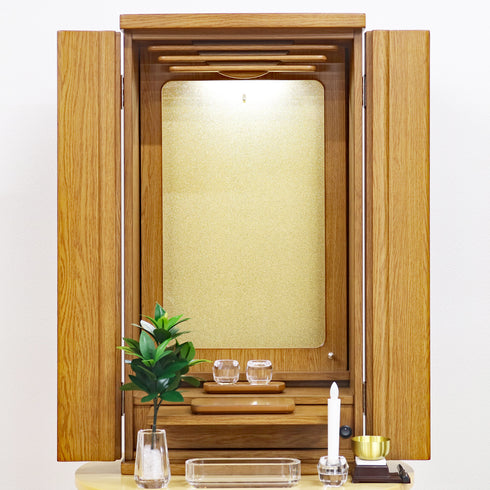Soka Gakkai Compact Buddhist Altar "Chance" Available in 2 colors Special Gohonzon available