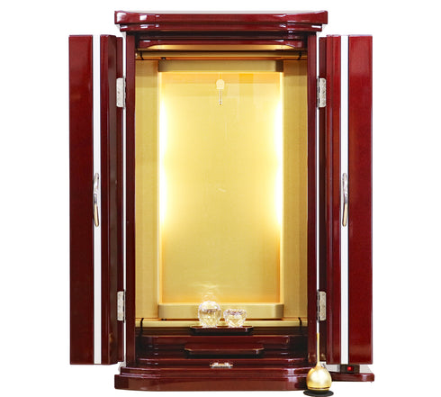 Soka Gakkai Compact Buddhist Altar "Laurel" Available in 2 colors Made in Japan Special Gohonzon available