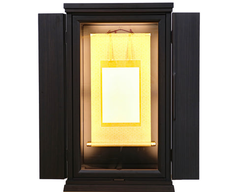 創価 仏壇 虚空厨子 ご本尊様 調光 調色 リモコン 上置き ミニ仏壇 黒檀 アクリル厨子 特装御本尊様 常住ご本尊様