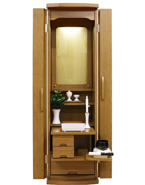 創価学会 家具調仏壇 「レスぺ」 アクリル厨子 選べる2色