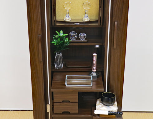 創価学会 家具調仏壇 「レスぺ」 手動厨子扉 選べる2色