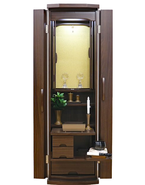 創価学会 家具調仏壇 「レスぺ」 手動厨子扉 選べる2色