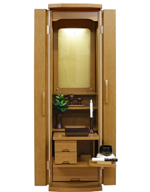 創価学会 家具調仏壇 「レスぺ」 アクリル厨子 選べる2色