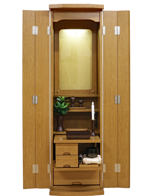 創価学会 家具調仏壇 「レスぺ」 アクリル厨子 選べる2色