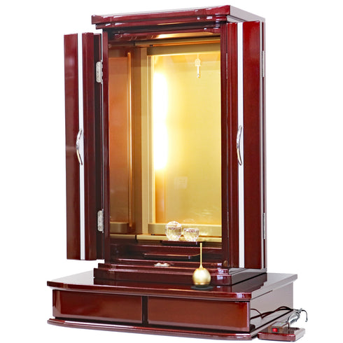 Soka Gakkai Compact Buddhist Altar "Laurel" Available in 2 colors Made in Japan Special Gohonzon available