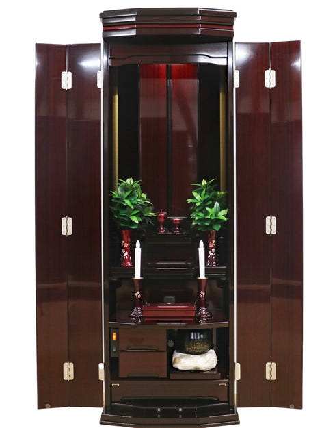 創価学会 家具調仏壇 「輝」 選べる3色 国産 特装・常住御本尊様対応