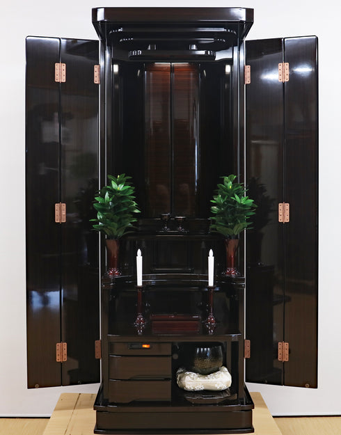 創価学会 家具調仏壇 「茜」 選べる4色 国産 レインボーゴールド厨子 常住御本尊様対応