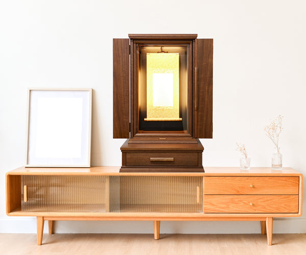 現品限り 特別価格 SGI仏壇「オリジナル虚空厨子001」 ウォールナット