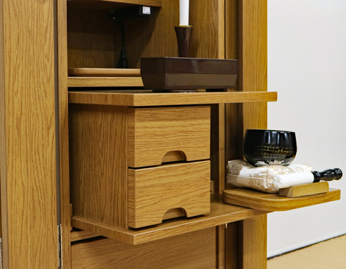 創価学会 家具調仏壇 「レスぺ」 アクリル厨子 選べる2色