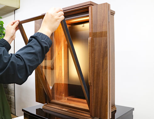 SGI Butsudan Revolution "Original Butsudan 001" Walnut Can enshrine Tokuso Gohonzon