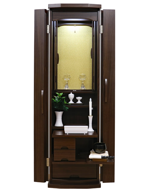 創価学会 家具調仏壇 「レスぺ」 手動厨子扉 選べる2色